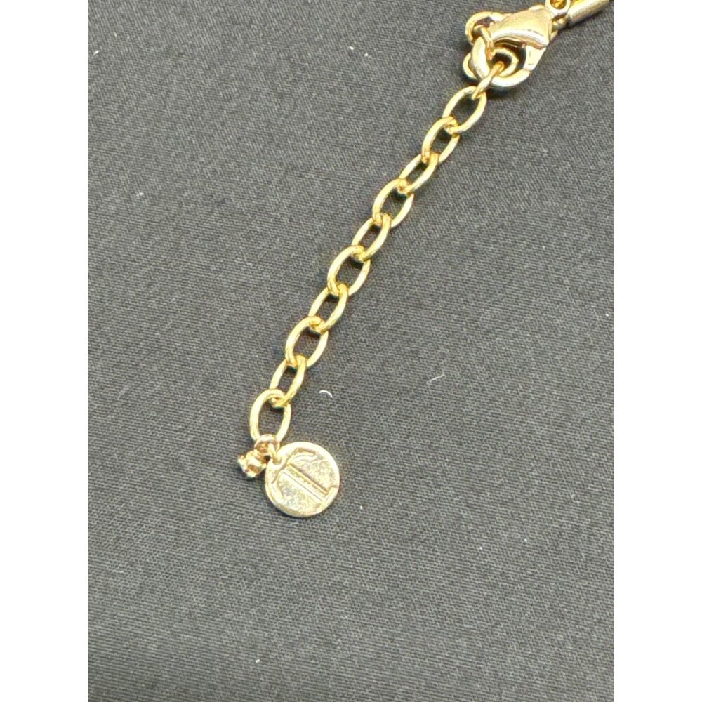 Talbots Tri-Color Interlocking Circle Pendant Nec… - image 3